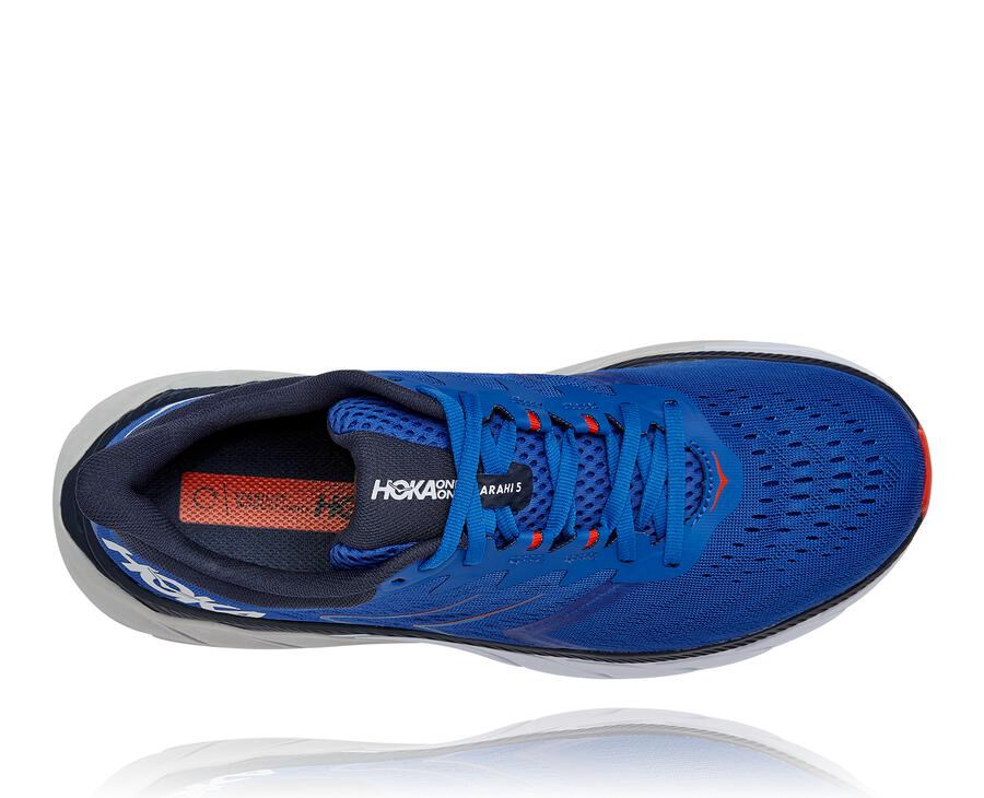 Hoka One One Running Shoes Mens Blue - Arahi 5 - 05349SBJT